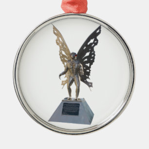 Adorno Metálico Estatua de Mothman desde Point Pleasant West Virgi