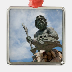 Adorno Metálico Estatua de rey Neptuno Virginia Beach