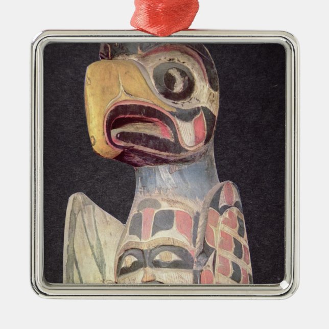 Adorno Metálico Estatua de "Thunderbird" del Haida (madera (Frente)