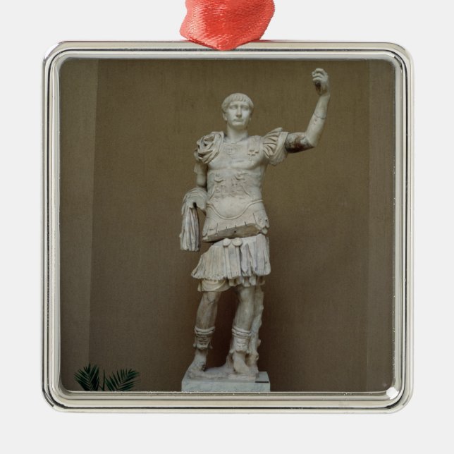 Adorno Metálico Estatua del emperador Trajan (ANUNCIO 53-117) (Frente)