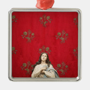 Adorno Metálico Estatua en una iglesia de Spaccanapoli, Nápoles d