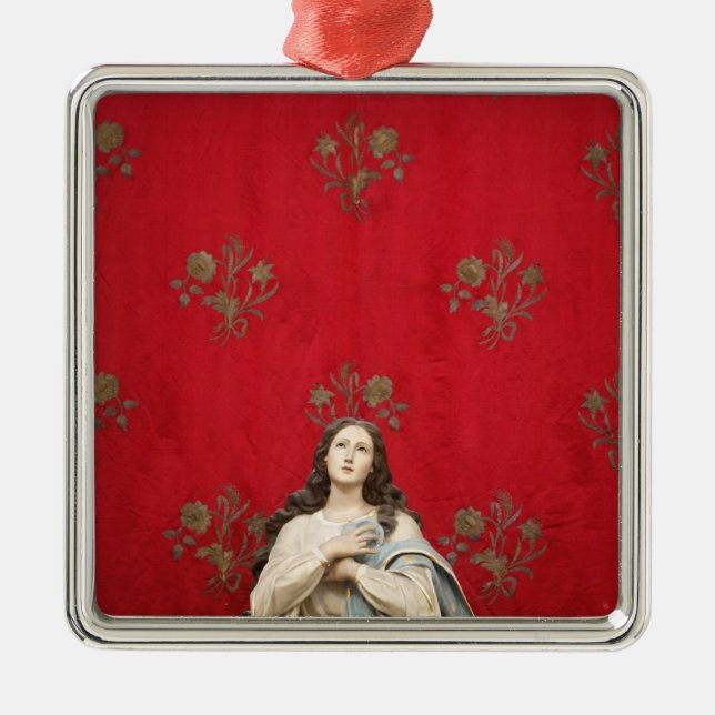 Adorno Metálico Estatua en una iglesia de Spaccanapoli, Nápoles de (Frente)