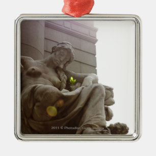 Adorno Metálico Estatua india americana del Museo Nacional