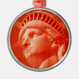 Adorno Metálico Estatua Roja de la Libertad