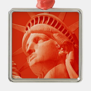 Adorno Metálico Estatua Roja de la Libertad