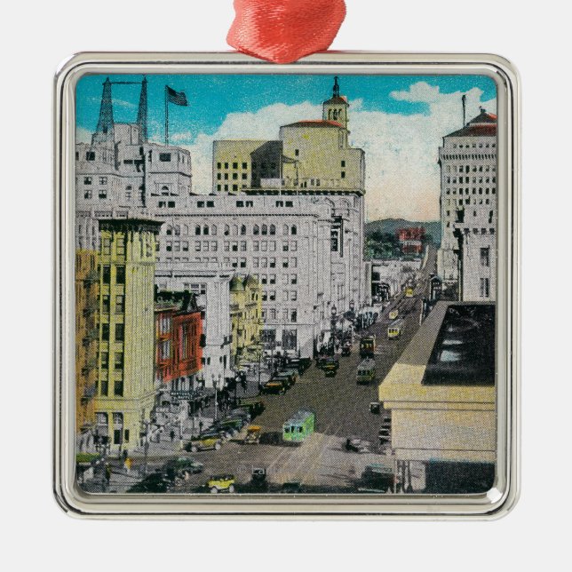 Adorno Metálico Este en Broadway del hotel de San Diego (Frente)