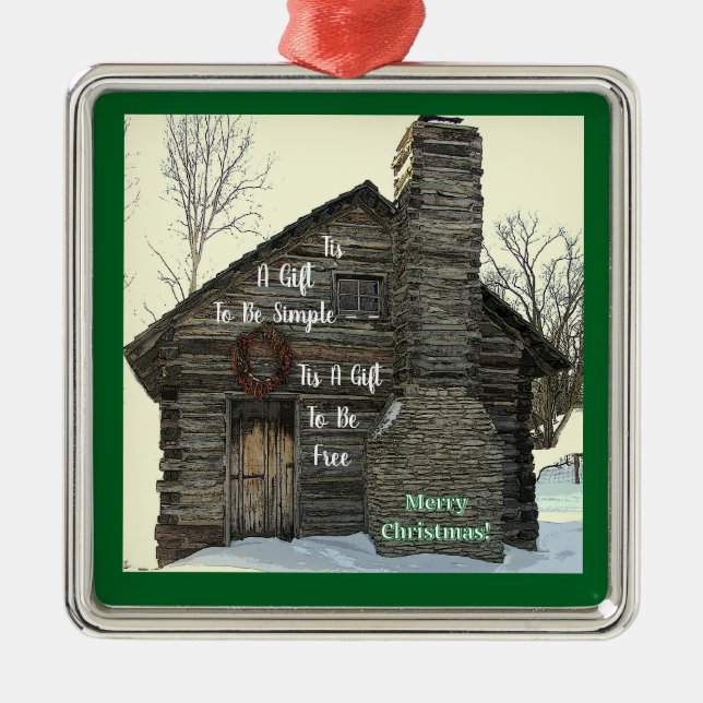 Adorno Metálico Este Es Un Regalo Para Ser Simple/Feliz Navidad/Lo (Frente)