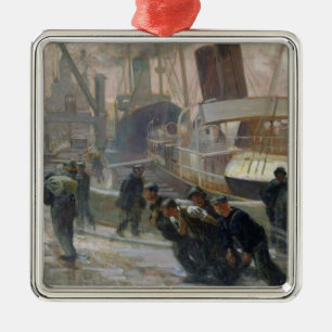 Adorno Metálico Estibadores de Liverpool en Dawn, 1903