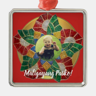 Adorno Metálico Estilo filipino elegante del Parol, FilAm,