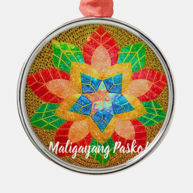 Adorno Metálico Estilo filipino elegante del Parol, Filipinas (Frente)