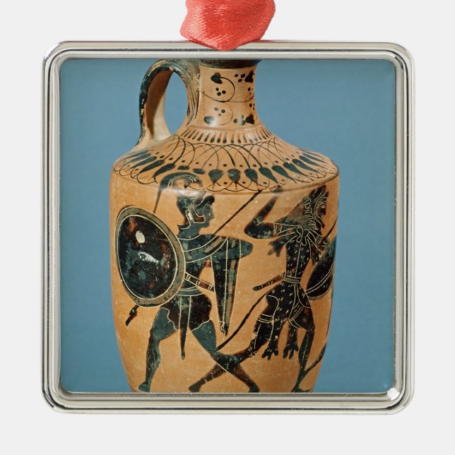 Adorno Metálico Estilo Lekythos del ático (Frente)
