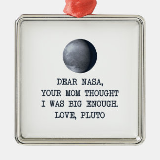 Adorno Metálico Estimado amor Plutón de la NASA