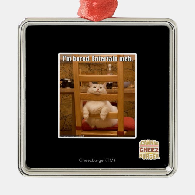 Adorno Metálico Estoy aburrido. (Frente)