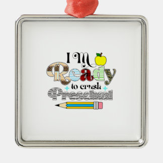 Adorno Metálico Estoy Listo Para Aplastar El Preescolar