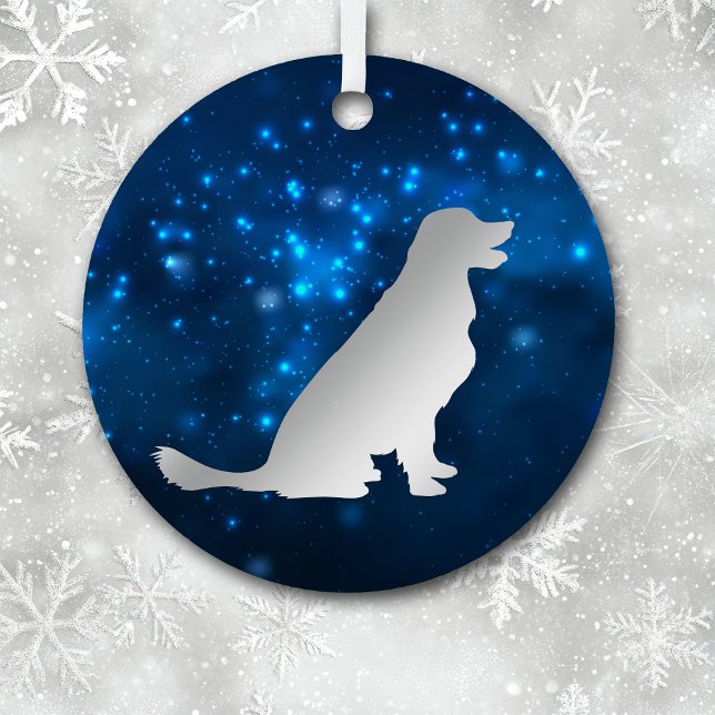 Adorno Metálico Estrella azul ilumina a Navidades de perro con rec (Subido por el creador)