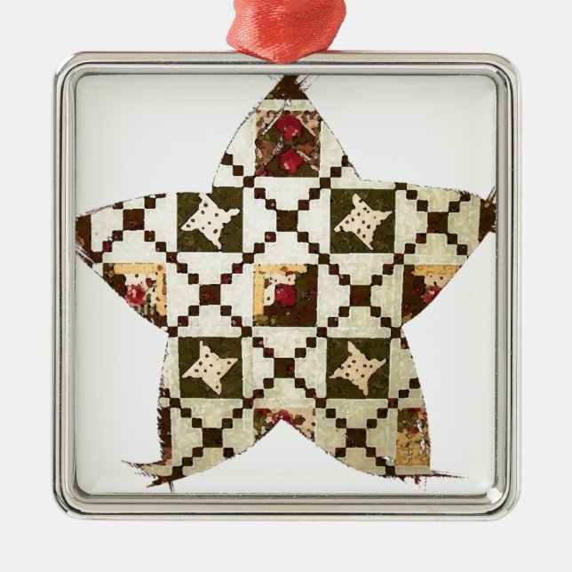 Adorno Metálico Estrella de colcha (Frente)