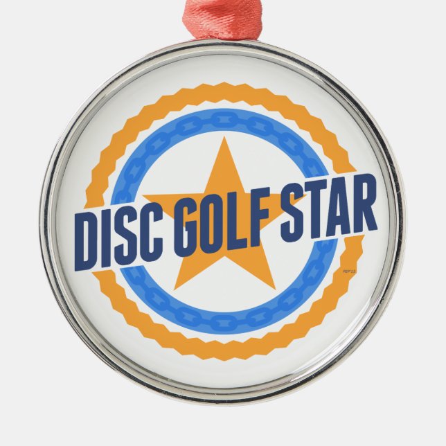 Adorno Metálico Estrella de golf de disco (Frente)