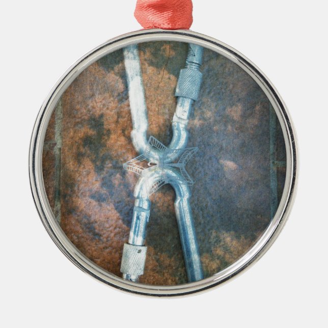 Adorno Metálico Estrella de plata infinita (Frente)