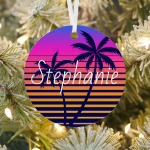 Adorno Metálico Estrella de sol retro personalizada