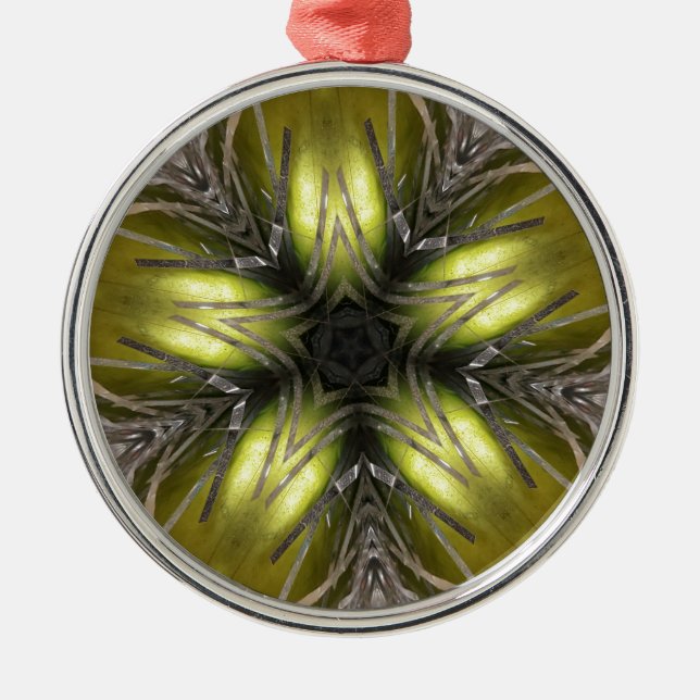 Adorno Metálico Estrella elegante de Navidades del Kaleidoscope do (Frente)