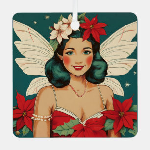Adorno Metálico Estrella Pin-Up Tropical Retro de Navidad de los 5