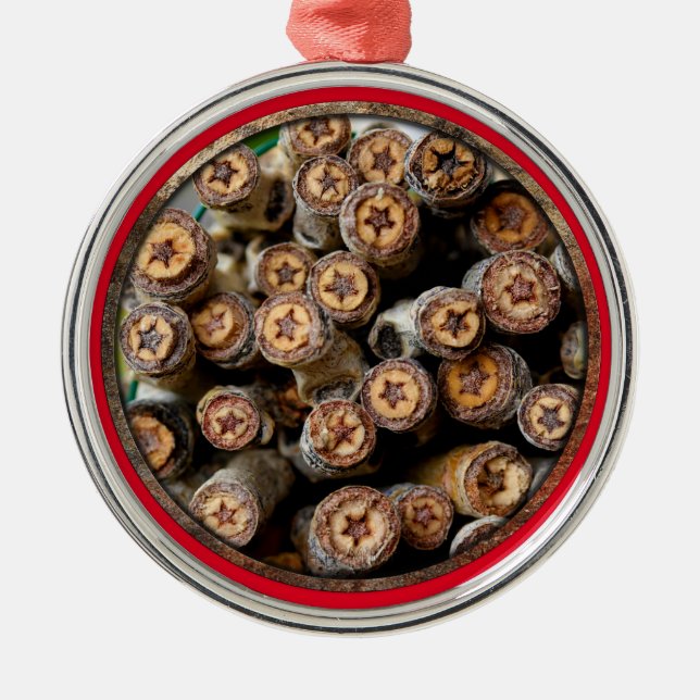 Adorno Metálico Estrellas a lo largo de los bosques de algodón de  (Frente)