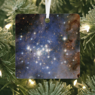 Adorno Metálico Estrellas de diamantes en el espacio de burbujas d