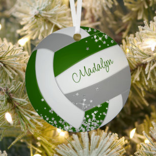Adorno Metálico estrellas de plata minúsculo acento voleibol gris 