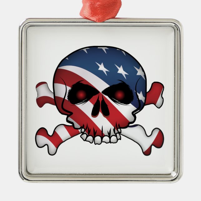 Adorno Metálico Estrellas y rayas (Frente)