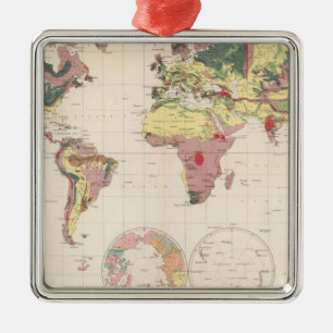 Adorno Metálico Estructura geológica del planeta