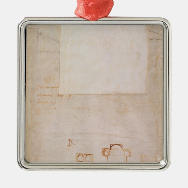 Adorno Metálico Estudio arquitectónico con las notas (Frente)