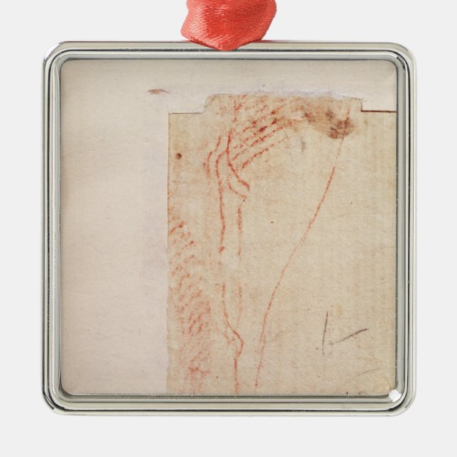 Adorno Metálico Estudio de los pies de Cristo clavados a la cruz (Frente)