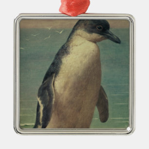 Adorno Metálico Estudio de un pingüino