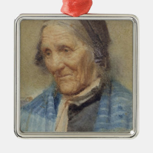 Adorno Metálico Estudio de una mujer mayor, 1912 (w/c en el papel)