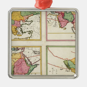 Adorno Metálico Europa, Asia, África, América