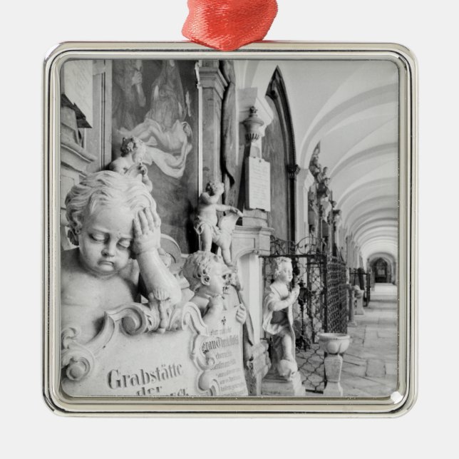 Adorno Metálico Europa, Austria, Salzburgo. Cherub y monumento (Frente)