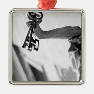 Adorno Metálico Europa, Austria, Salzburgo. Estatua con llaves 2