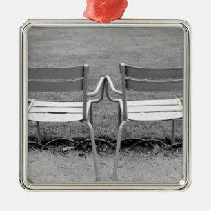 Adorno Metálico Europa, Francia, París. Sillas, Jardin du 2