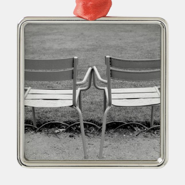 Adorno Metálico Europa, Francia, París. Sillas, Jardin du 2 (Frente)