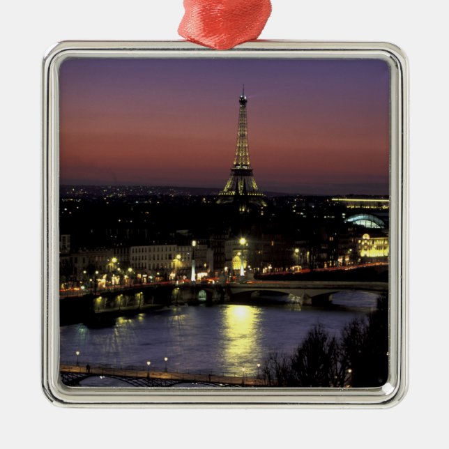 Adorno Metálico Europa, Francia, París, Vista al sol de Eiffel (Frente)