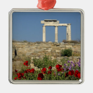 Adorno Metálico Europa, Grecia, Cícladas, Delos. Ruinas de columna