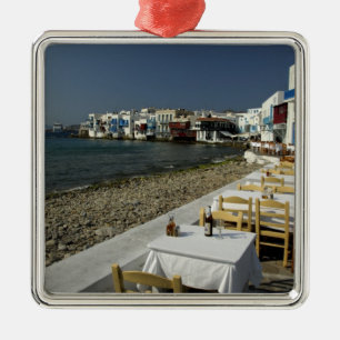Adorno Metálico Europa, Grecia, Mykonos. Vistas del litoral