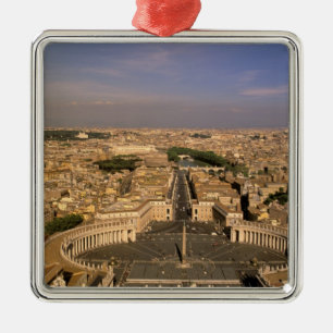 Adorno Metálico Europa, Italia, Roma, El Vaticano. Vista desde S.