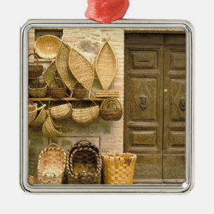Adorno Metálico Europa, Italia, Toscana, Montalcino.Canasta