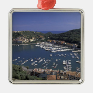 Adorno Metálico Europa, Italia, Toscana, Porto Ercole, Vista de