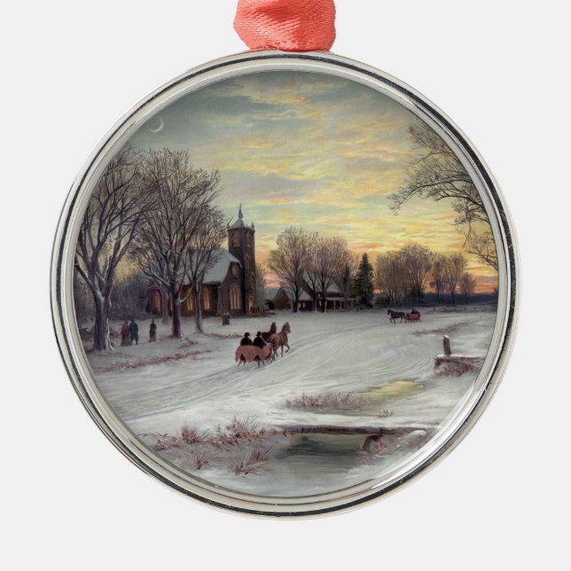 Adorno Metálico Eve navidades (Frente)