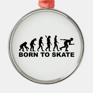 Adorno Metálico Evolución del patinaje en línea