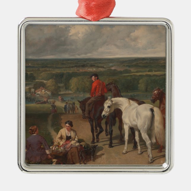 Adorno Metálico Exercising the Royal Horses (Equine Art) (Frente)