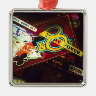 Adorno Metálico Exposición doble, Casino interior, Las Vegas,