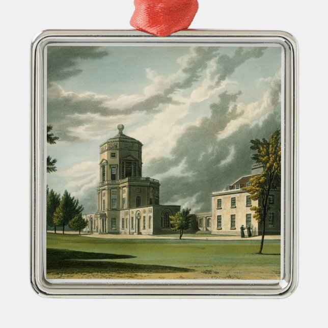 Adorno Metálico Exterior del observatorio astronómico, illustra (Frente)